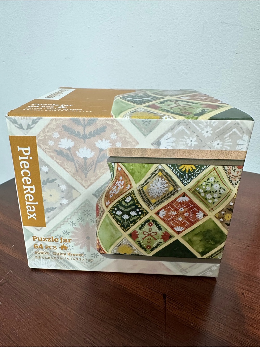 NEW PieceRelax 3D Jigsaw Puzzle Jar - Daisy Breeze (64 pc) Sealed!